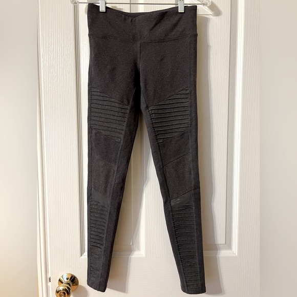 ALO YOGA Moto leggings Heather gray Small 🧘🏽‍♀️🧘 - Picture 3 of 4